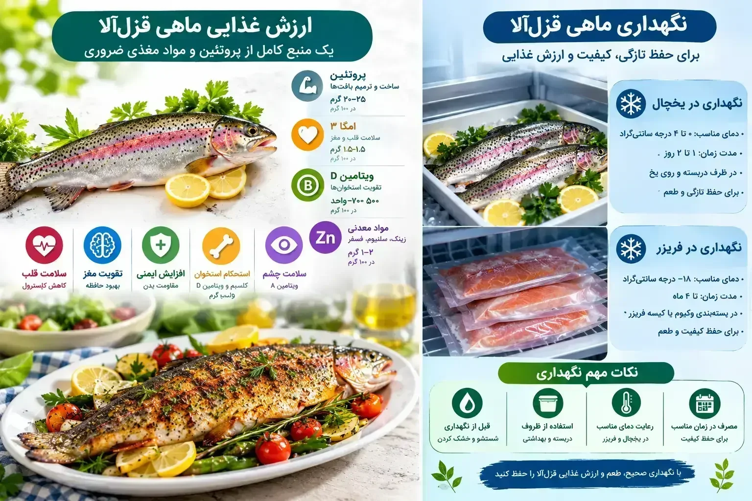 ارزش غذای و نگه داری